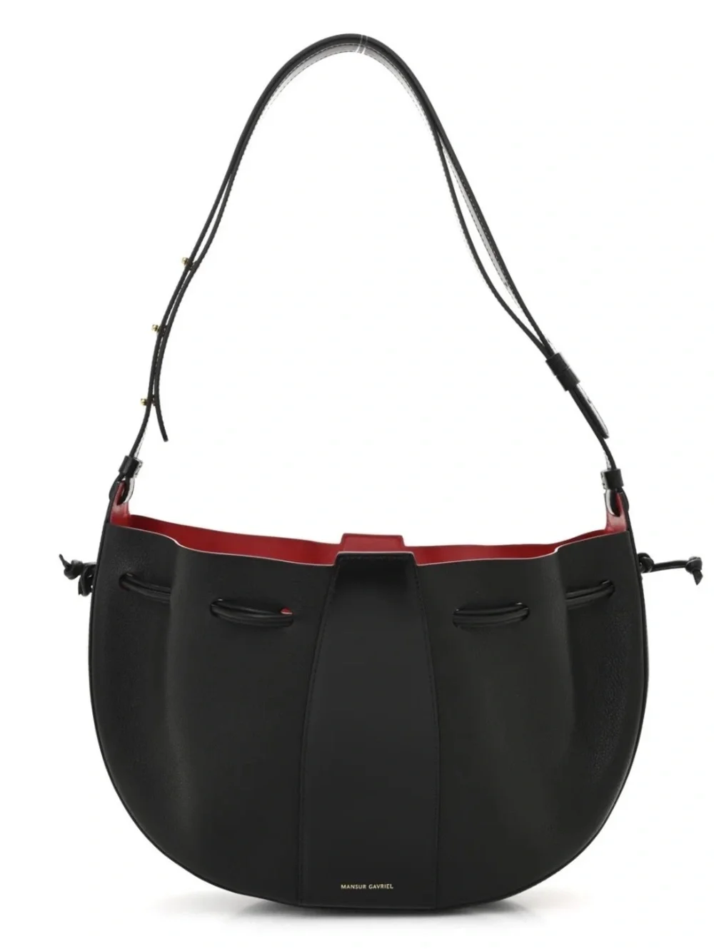 Mansur Gavriel Tumbled Calfskin Lilium Bag Black NWOT